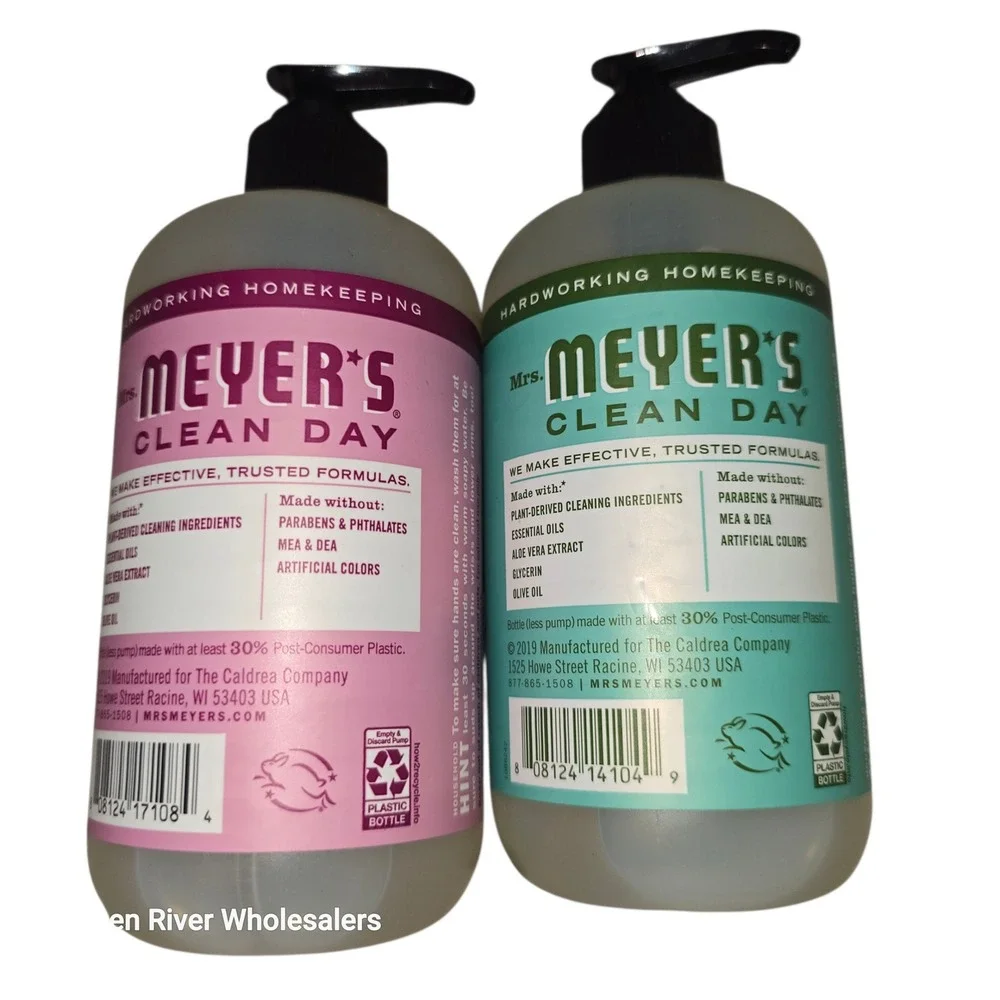 Mrs. Meyer's Clean Day Hand Soap Basil‎ Peony Aromatherapeutic Olive Oil 12.5oz